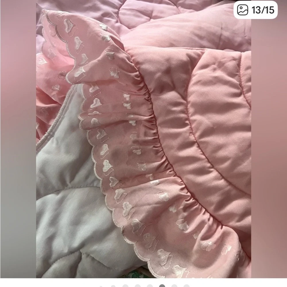 Canopy cover, bed spread, dust ruffle